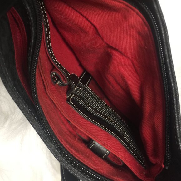 🌺Liz Claiborne Multi Compartment Black/Gray Purse - Picture 8 of 13